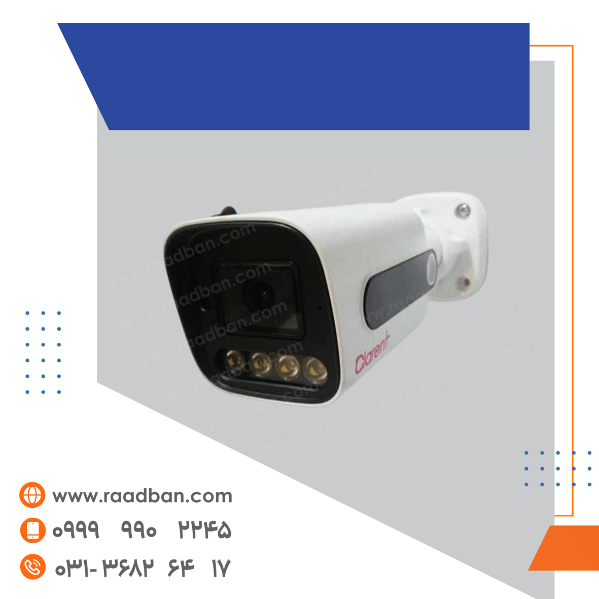 دوربین-آنالوگ-کلارنت-بولت-2-مگاپیکسل-دید-در-شب-رنگی-کیس-پلاستیکی-CCP-SB6240J-WL دوربین آنالوگ کلارنت بولت 2 مگاپیکسل دید در شب رنگی کیس پلاستیکی CCP-SB6240J-WL - تصویر 1